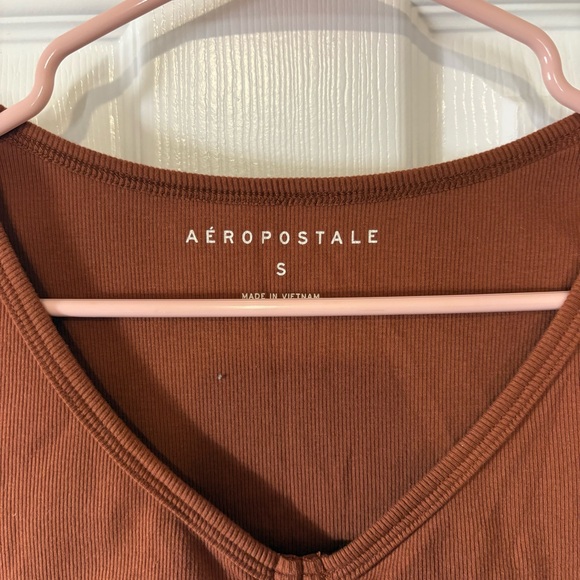 3 for 12$ 🌸 Brown ruched crop top - Picture 4 of 4